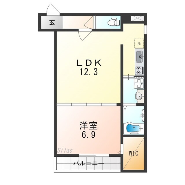 フジパレス堺石津川Ⅱ番館の物件間取画像