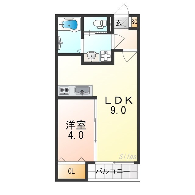 泉佐野駅 徒歩12分 2階の物件間取画像