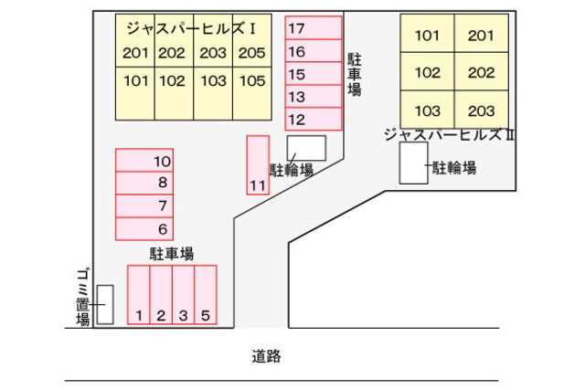 ジャスパーヒルズⅠの物件外観写真