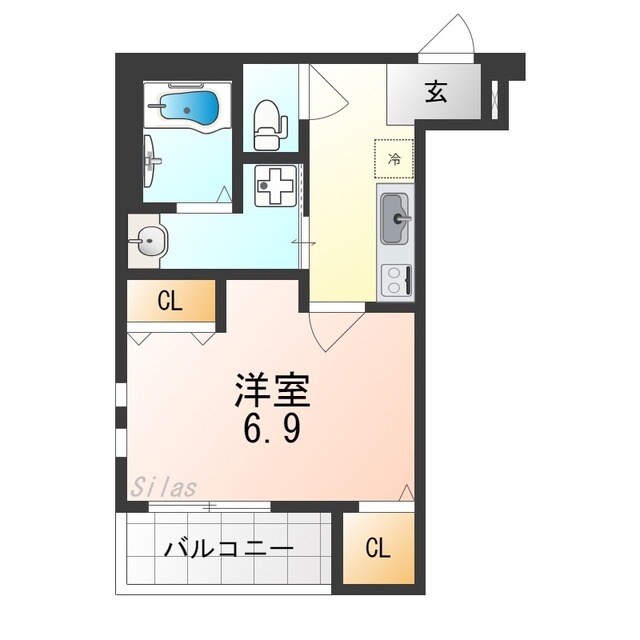 フジパレス諏訪ノ森駅東の物件間取画像