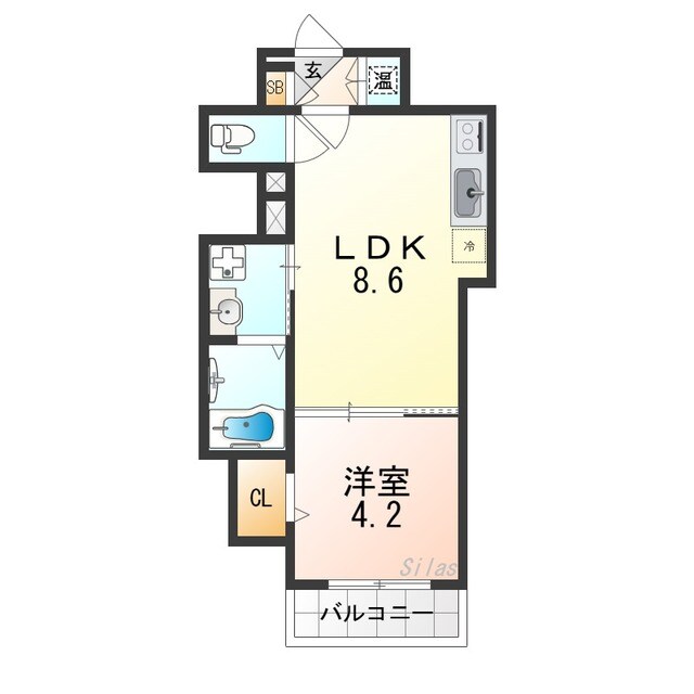 アトムハウスⅠ号館の物件間取画像