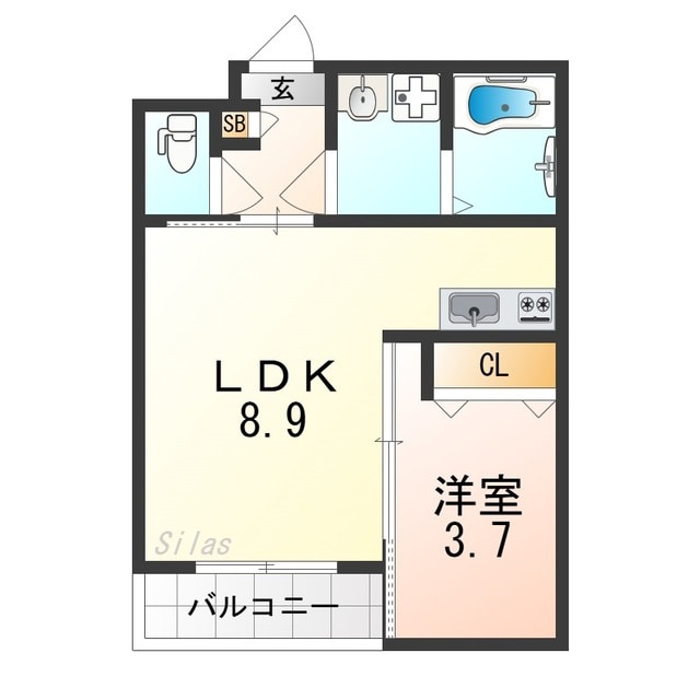 グレースヴィラ泉大津の物件間取画像