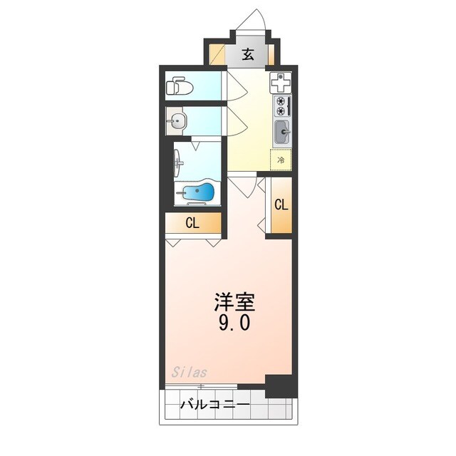 GLUCK MAISON S-SAKAI XVIの物件間取画像