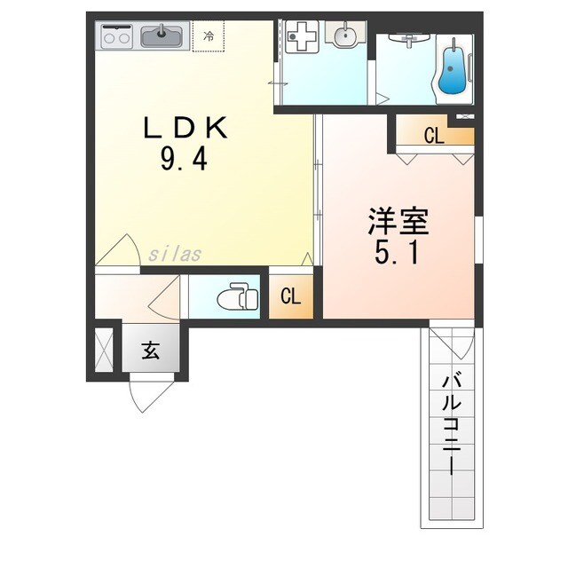フジパレス堺北花田Ⅴ番館の物件間取画像