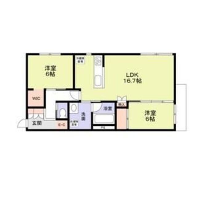 グランフォレスト千代田の物件間取画像