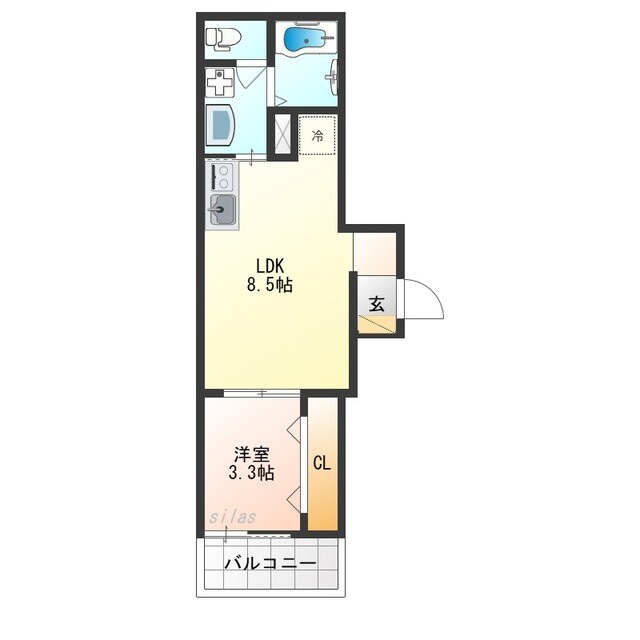 F+style上田3号館の物件間取画像