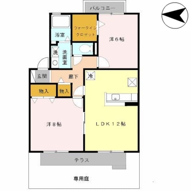 長原駅 徒歩12分 1階の物件間取画像