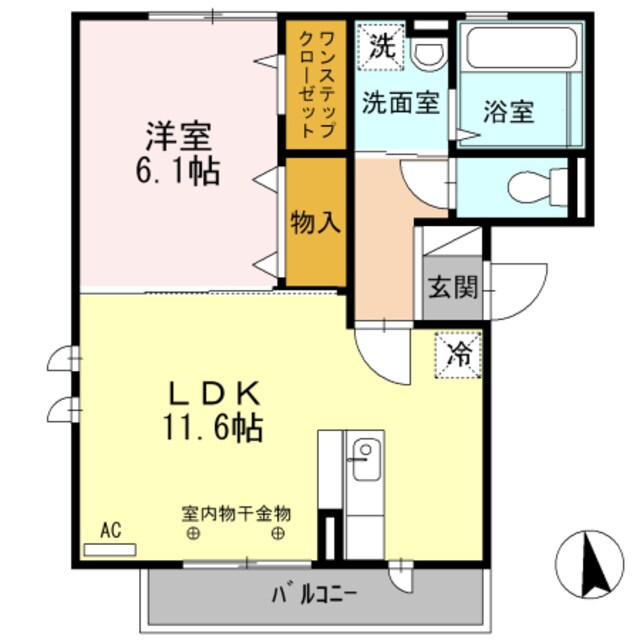 スクエアプレイス天王寺東A棟の物件間取画像