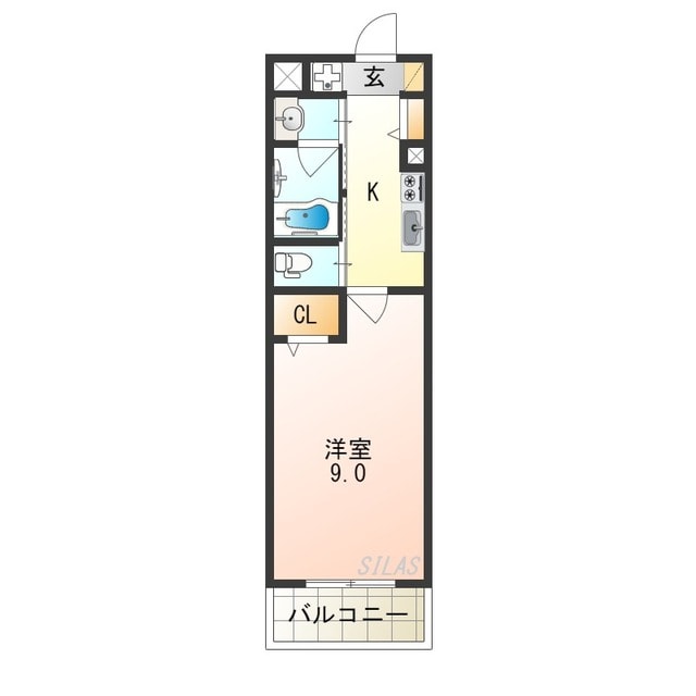 花園町駅 徒歩1分 2階の物件間取画像