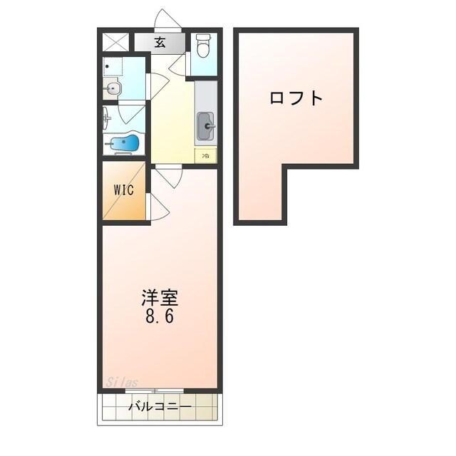 深井駅 徒歩5分 2階の物件間取画像