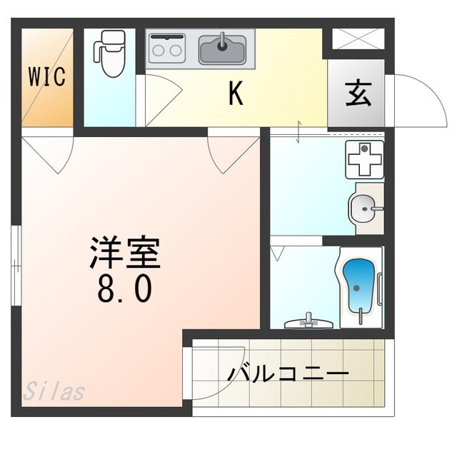 フジパレス針中野湯里の物件間取画像