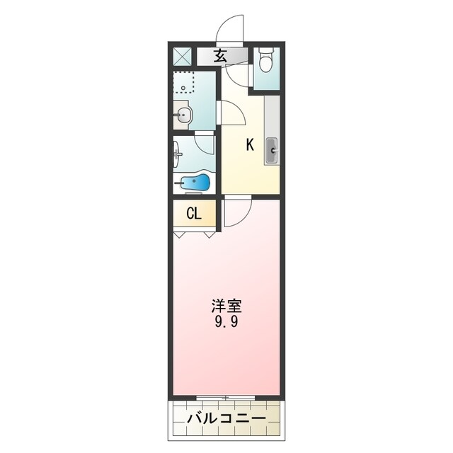 出戸駅 徒歩7分 2階の物件間取画像