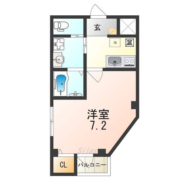 堺東駅 徒歩17分 1階の物件間取画像