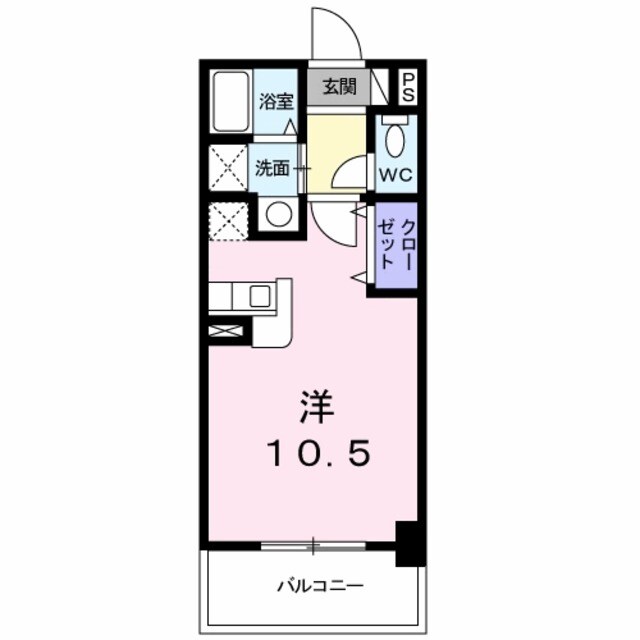 アット長田の物件間取画像