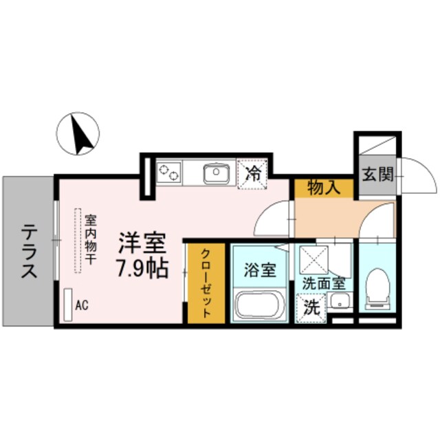 玉出駅 徒歩3分 1階の物件間取画像