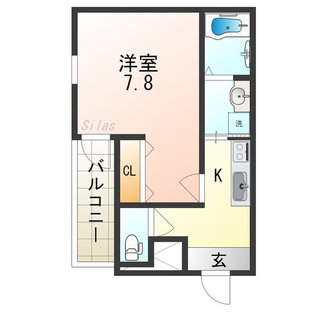 フジパレス今川駅東Ⅲ番館の物件間取画像
