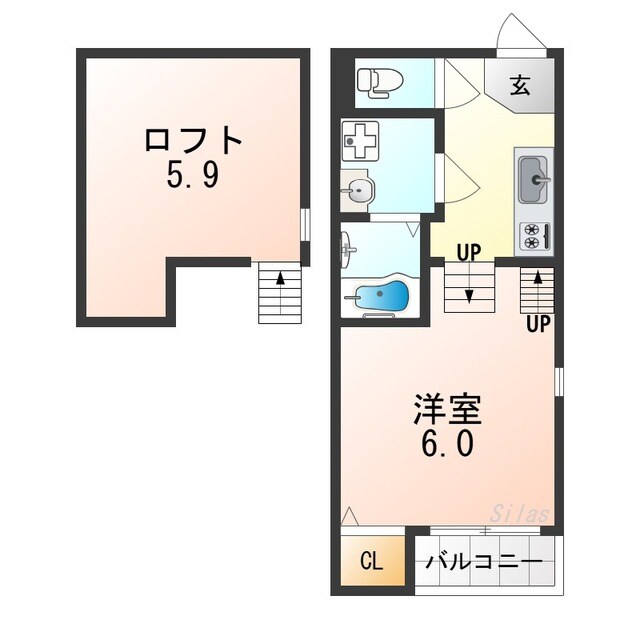 今川駅 徒歩10分 1階の物件間取画像