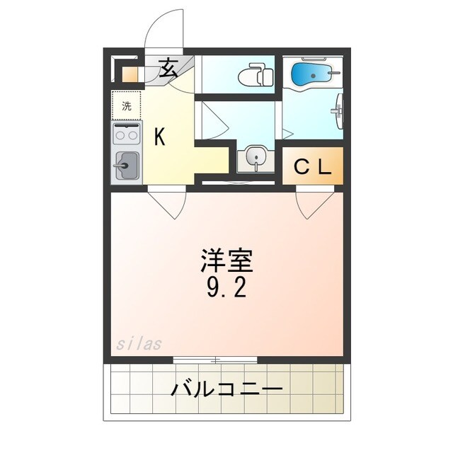 住吉東駅 徒歩10分 2階の物件間取画像