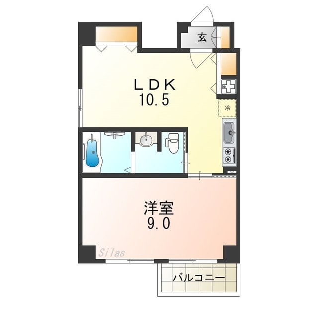 堺東駅 徒歩7分 10階の物件間取画像