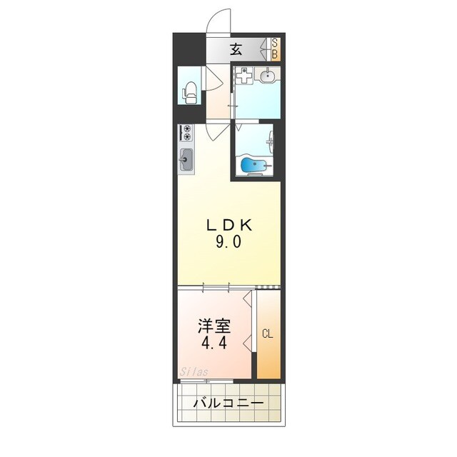 今宮駅 徒歩7分 2階の物件間取画像