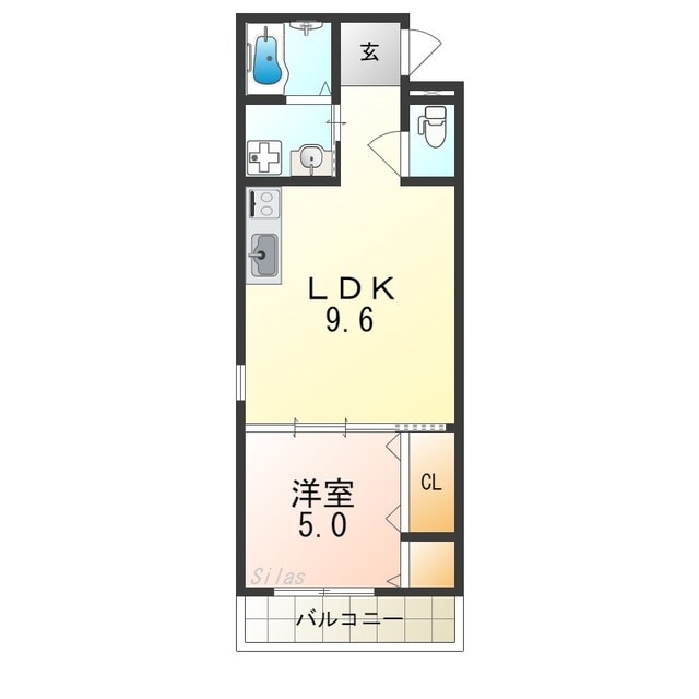 堺東駅 徒歩6分 3階の物件間取画像