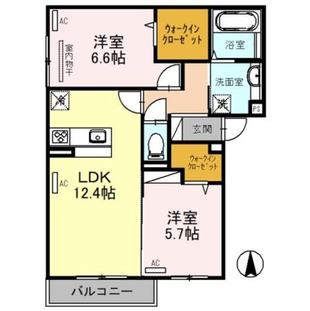 The　Abenoの物件間取画像