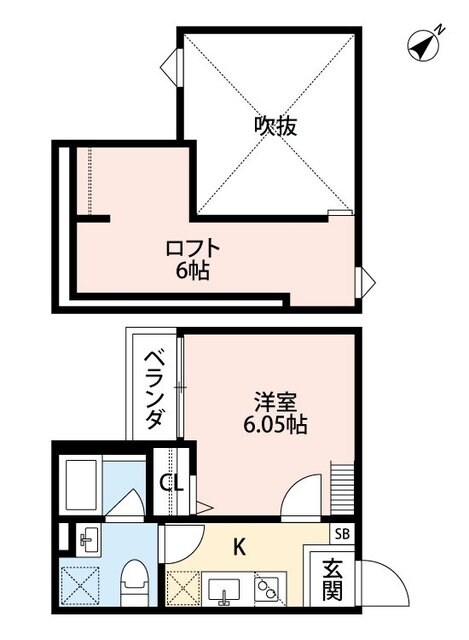 白鷺駅 徒歩13分 2階の物件間取画像