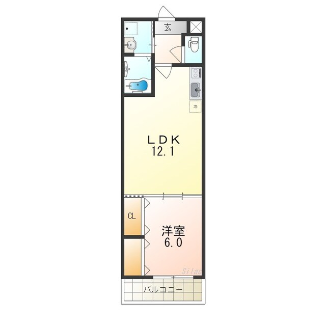 百舌鳥駅 徒歩11分 2階の物件間取画像