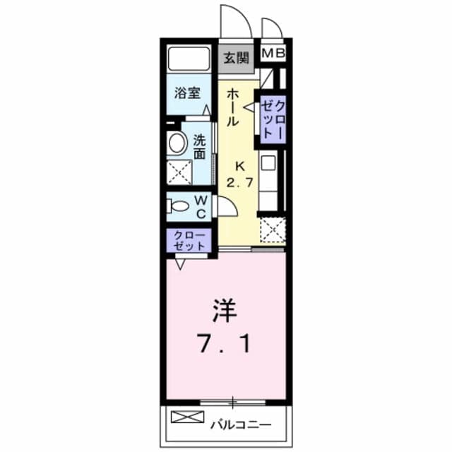 北花田駅 徒歩5分 2階の物件間取画像