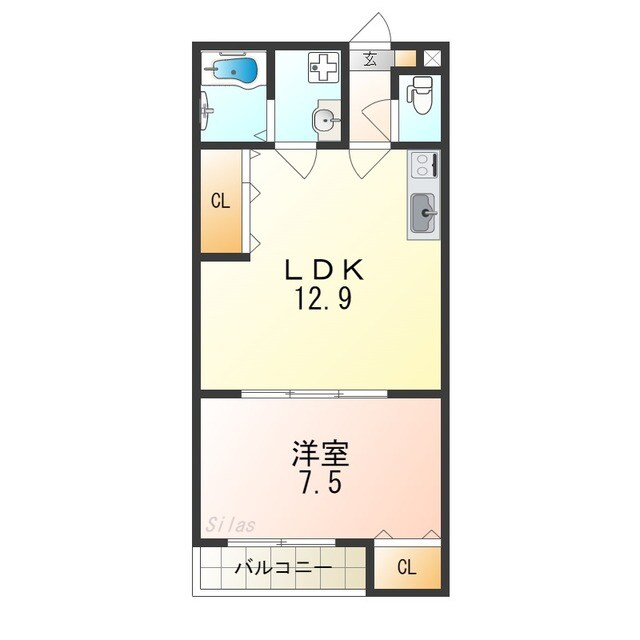 リレックス鳳中町の物件間取画像