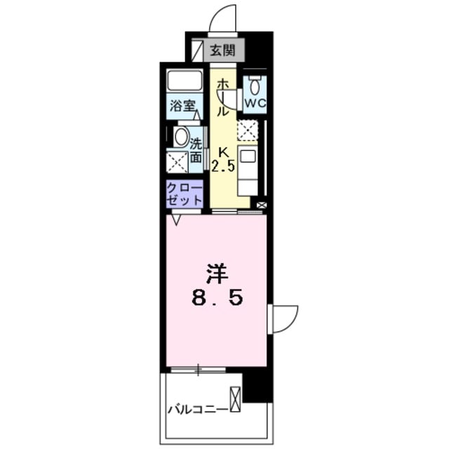 浅香山駅 徒歩12分 4階の物件間取画像