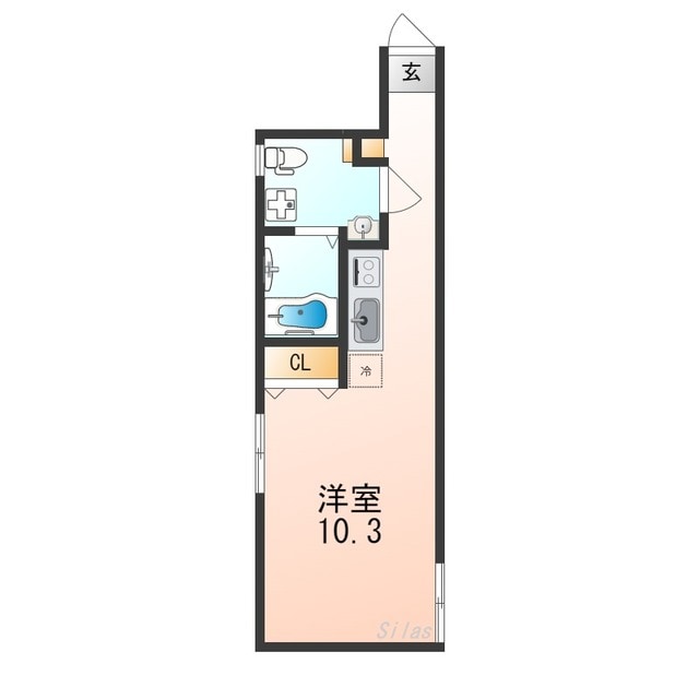 マーヴェリック堺東の物件間取画像