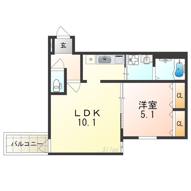 堺駅 徒歩10分 1階の物件間取画像