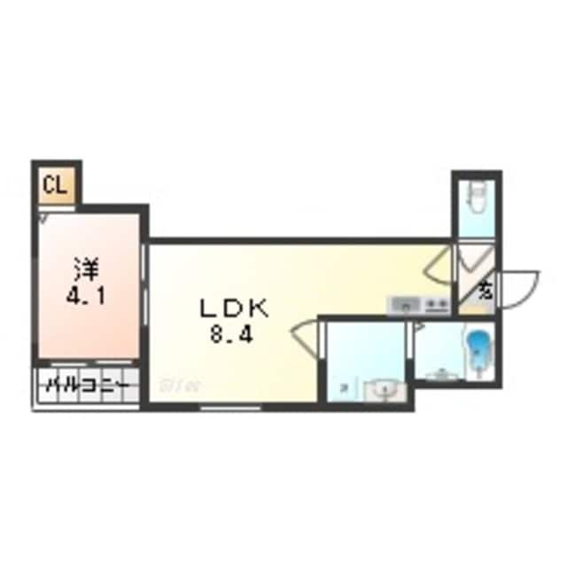 若江岩田駅 徒歩6分 3階の物件間取画像