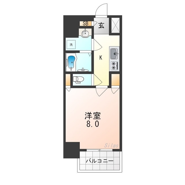 あびこ駅 徒歩2分 10階の物件間取画像