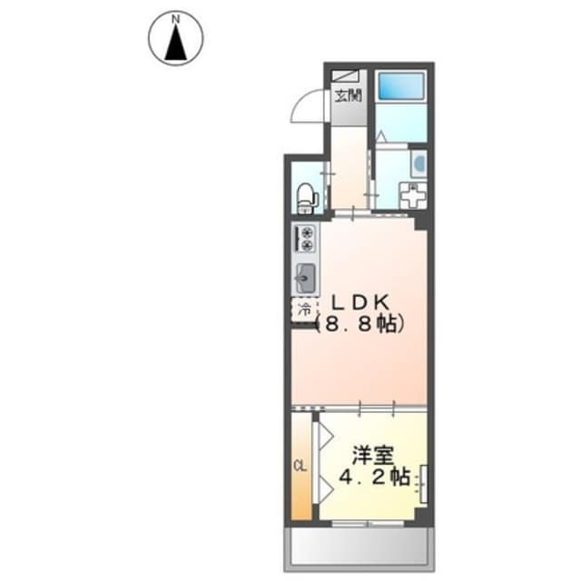 堺市駅 徒歩6分 2階の物件間取画像