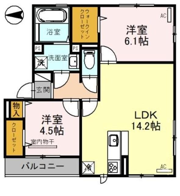 河内天美駅 徒歩9分 3階の物件間取画像