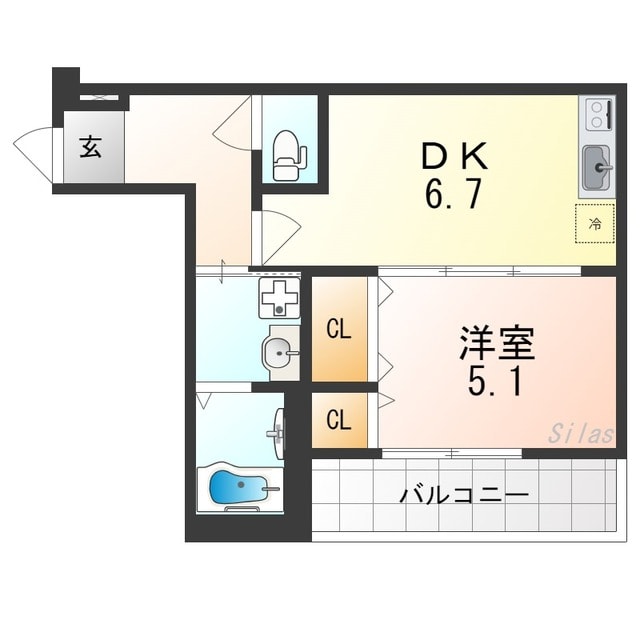 河内長野駅 徒歩4分 1階の物件間取画像