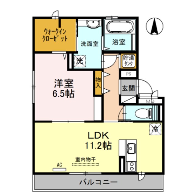 河内松原駅 徒歩5分 2階の物件間取画像