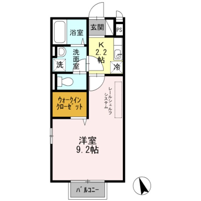 七道駅 徒歩12分 2階の物件間取画像