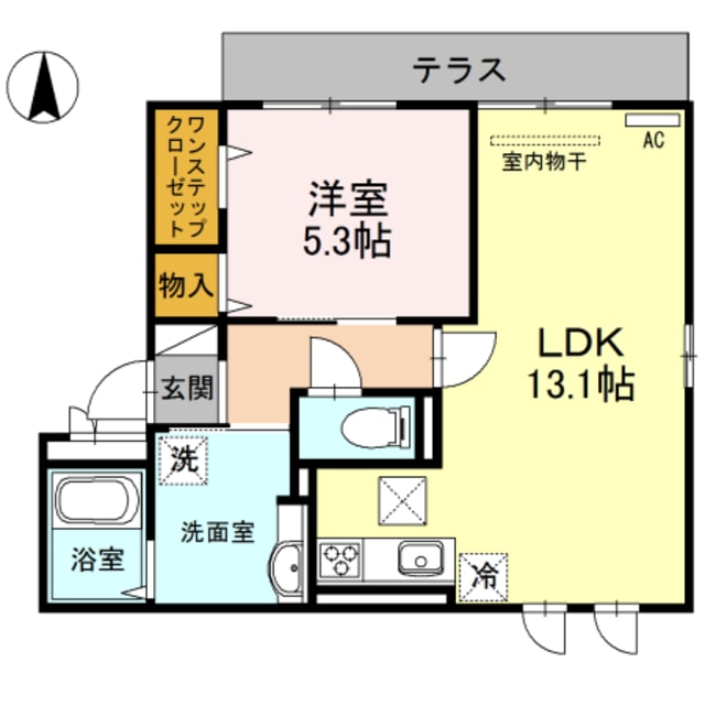 湊駅 徒歩8分 1階の物件間取画像