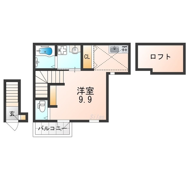 矢田駅 徒歩12分 2階の物件間取画像