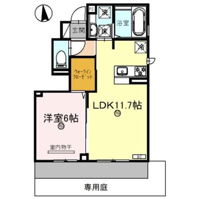 中百舌鳥駅 徒歩25分 1階の物件間取画像