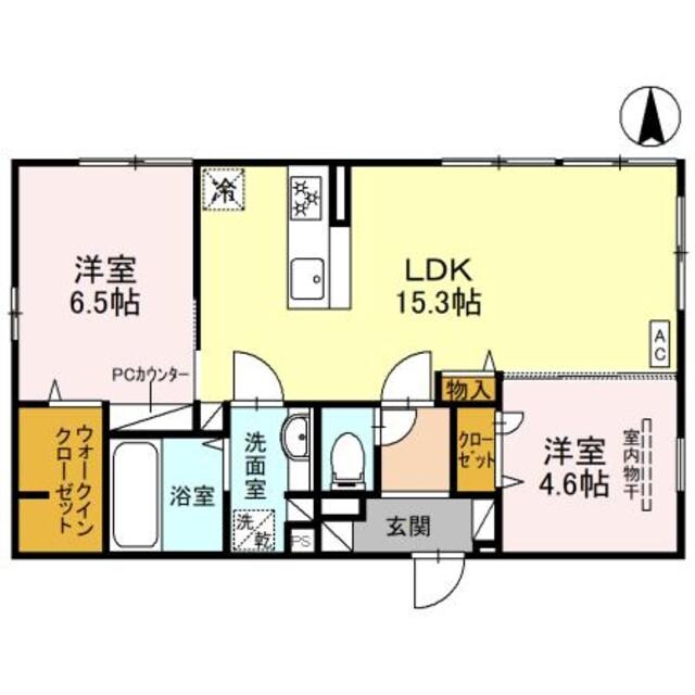 河内花園駅 徒歩13分 1階の物件間取画像