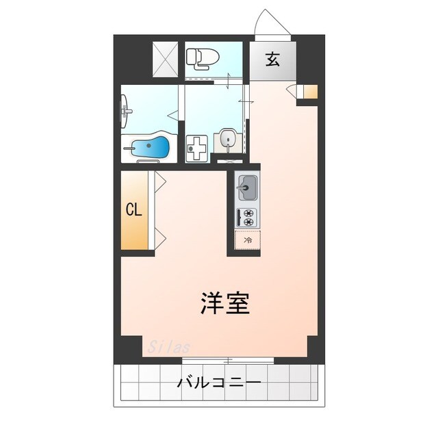 阿倍野駅 徒歩8分 3階の物件間取画像