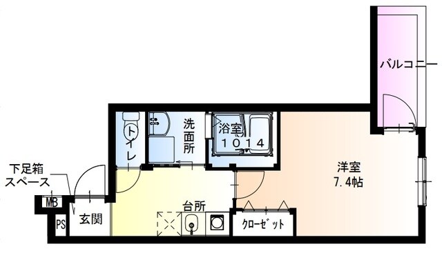 長田駅 徒歩9分 2階の物件間取画像