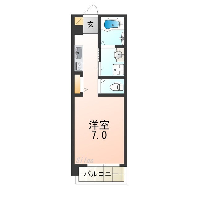 諏訪ノ森駅 徒歩8分 1階の物件間取画像