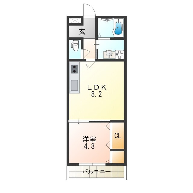 フジパレス石津川WESTの物件間取画像