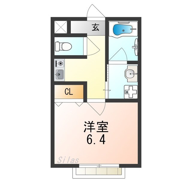 津久野駅 徒歩8分 2階の物件間取画像