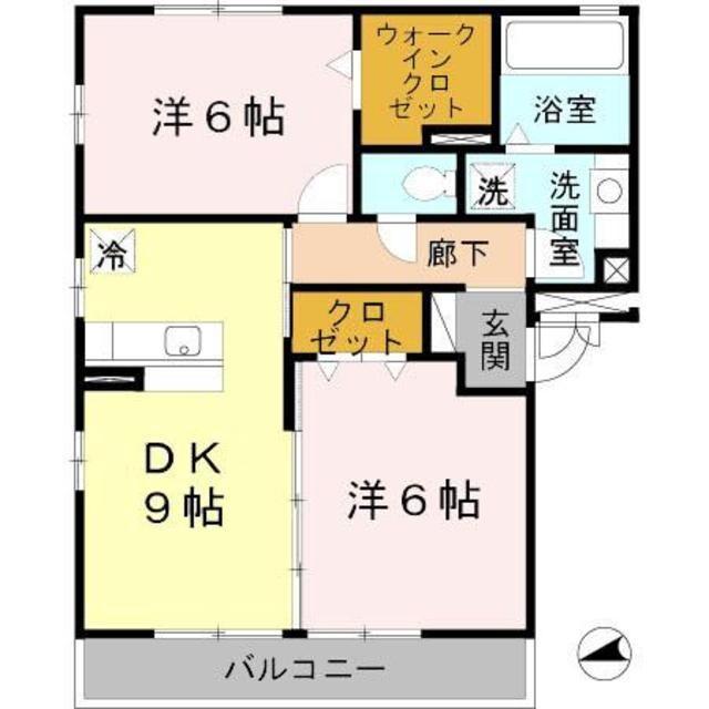 オオセンド東雲の物件間取画像